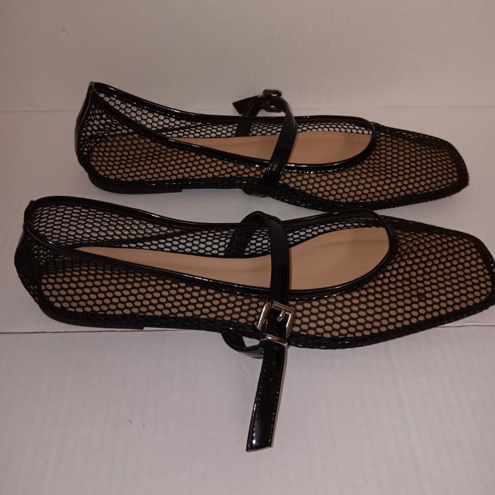 MESH MARY JANE BALLET FLATS - Picture 6 of 9